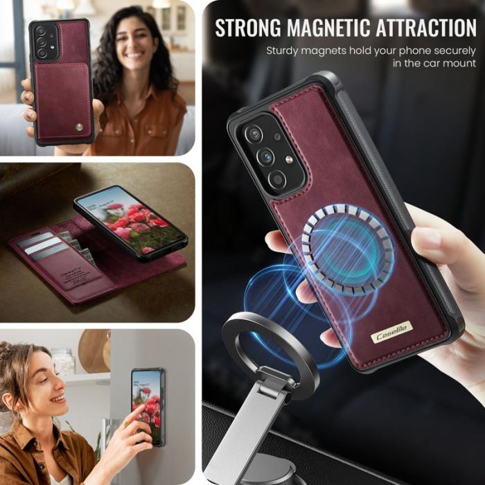 Caseme - CASEME C49 Magnetiskt Fodral för Samsung Galaxy A53 5G - Röd