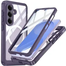 OEM - Mobilskal till Samsung Galaxy S26/S26 Pro PC + TPU Med H&auml;rdat Glas - Lila