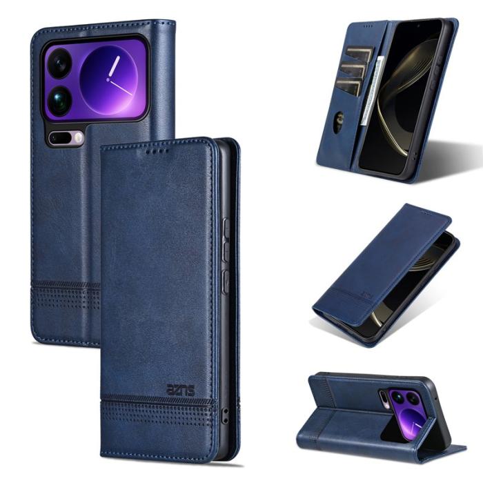 AZNS - AZNS Xiaomi 17 Pro Max Plånboksfodral Konstläder - Blå
