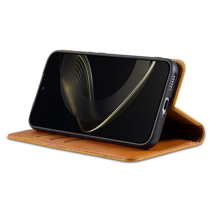 AZNS - AZNS Xiaomi 17 Pro Max Plånboksfodral Konstläder - Brun