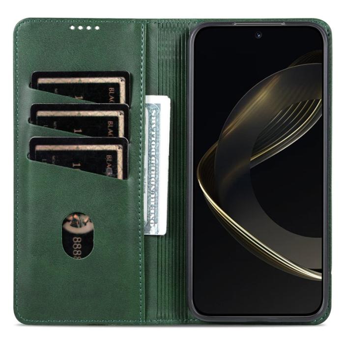 AZNS - AZNS Xiaomi 17 Pro Max Plånboksfodral Konstläder - Grön