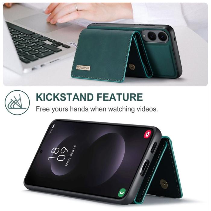 DG.MING - DG.MING M1 Series Mobilskal till Samsung Galaxy S25 Edge Kickstand Grön