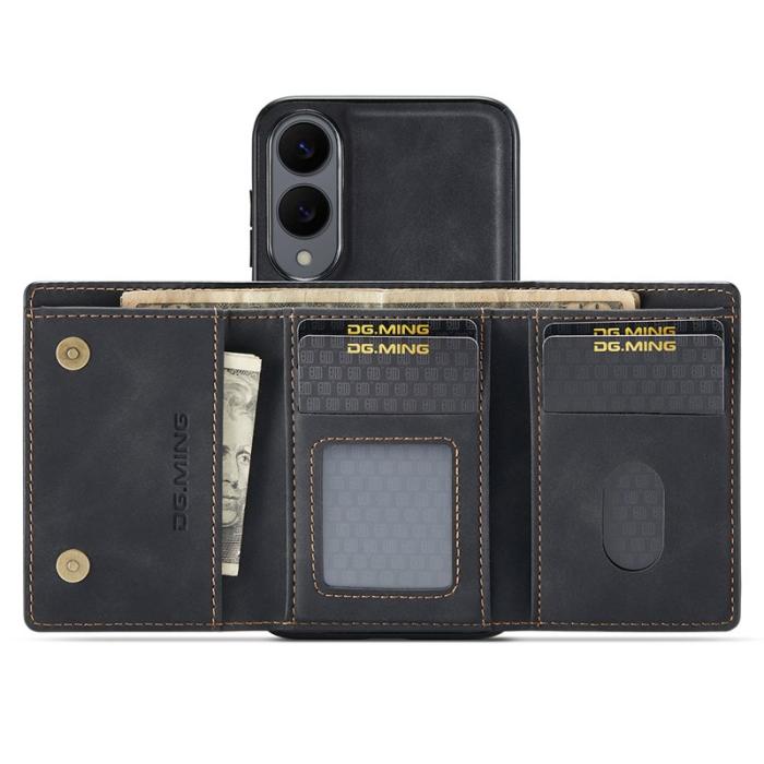 DG.MING - DG.MING M1 Series Mobilskal till Samsung Galaxy S25 Edge Kickstand Svart