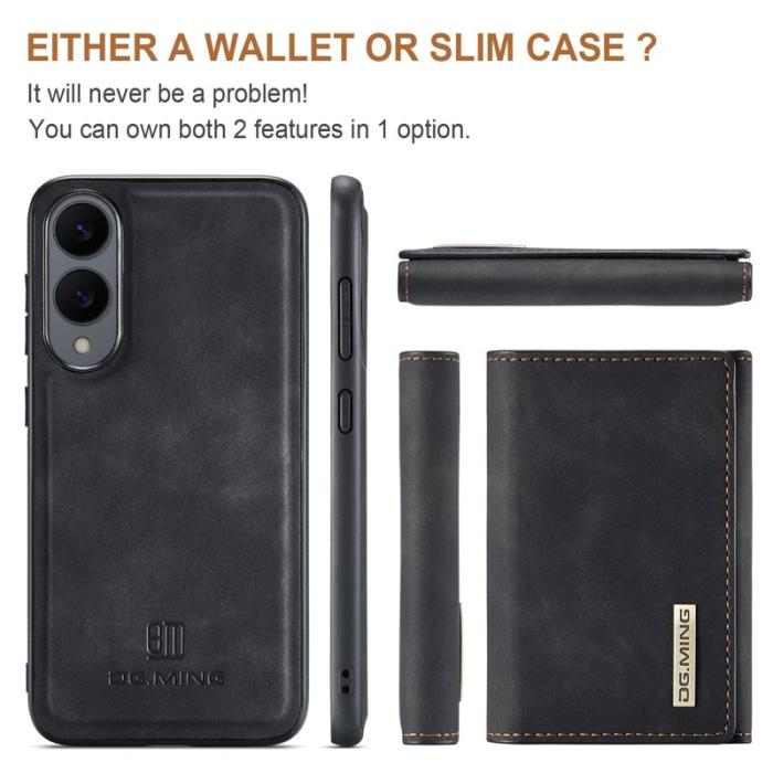 DG.MING - DG.MING M1 Series Mobilskal till Samsung Galaxy S25 Edge Kickstand Svart