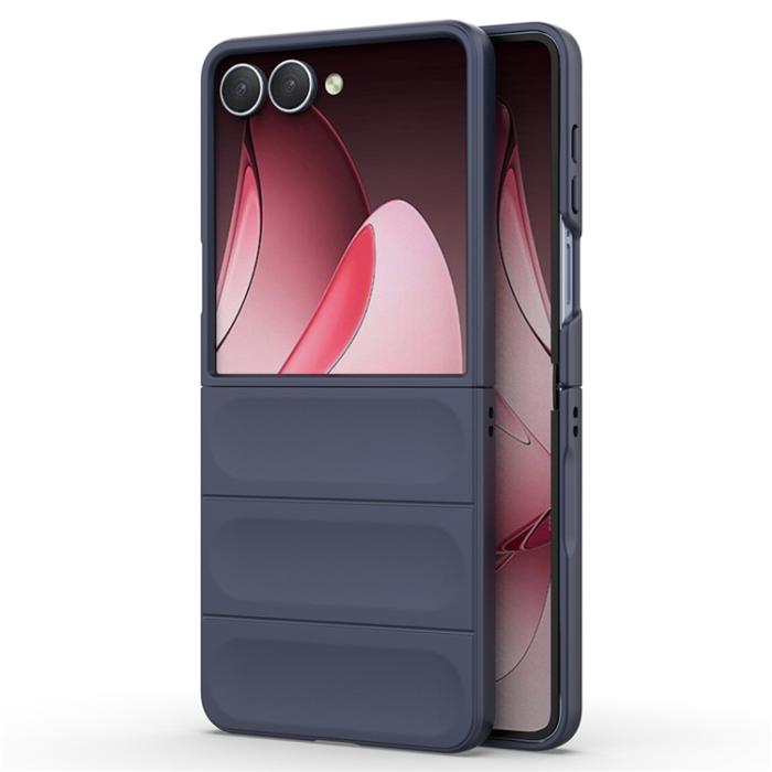 A-One Brand - Galaxy Z Flip7 Mobilskal Anti-Drop TPU Rugged - Mörkblå