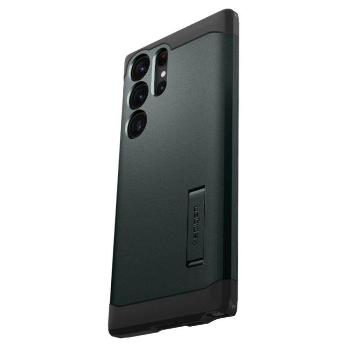 UTGATT - Spigen Galaxy S23 Ultra Skal Tough Armor - Abyss Grön