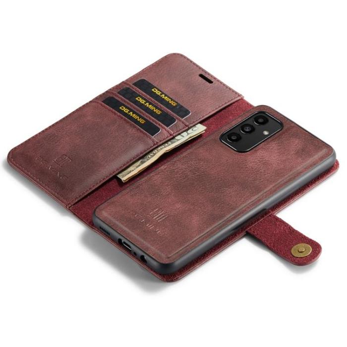 DG.MING - DG.MING Folio Flip Detachable Plånboksfodral Galaxy A13 4G - Röd