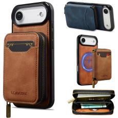 LC.imeeke - LC.IMEEKE L6 iPhone Air Pl&aring;nboksfodral Konstl&auml;der - Brun