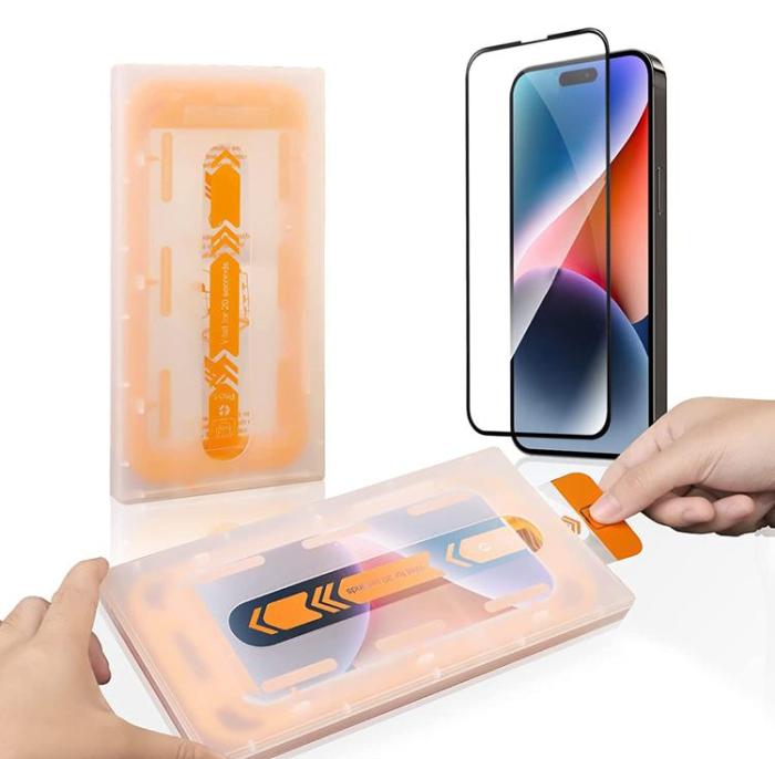 OEM - Auto Dust Removal iPhone 14 Plus Härdat Glas Skärmskydd