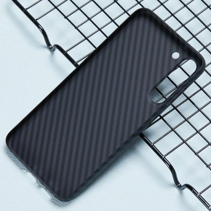 X-Level - X-LEVEL Mobilskal till Samsung Galaxy S23 Kolfiber Textur Svart