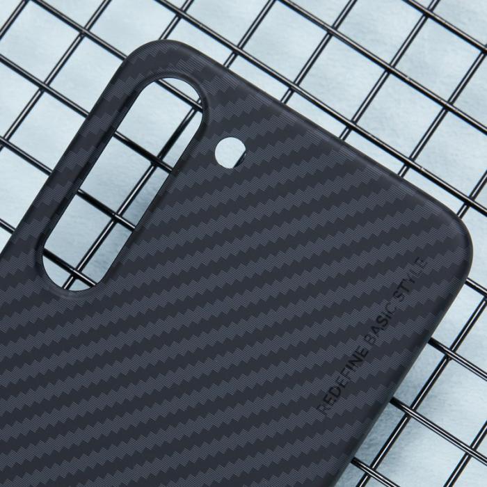 X-Level - X-LEVEL Mobilskal till Samsung Galaxy S23 Kolfiber Textur Svart