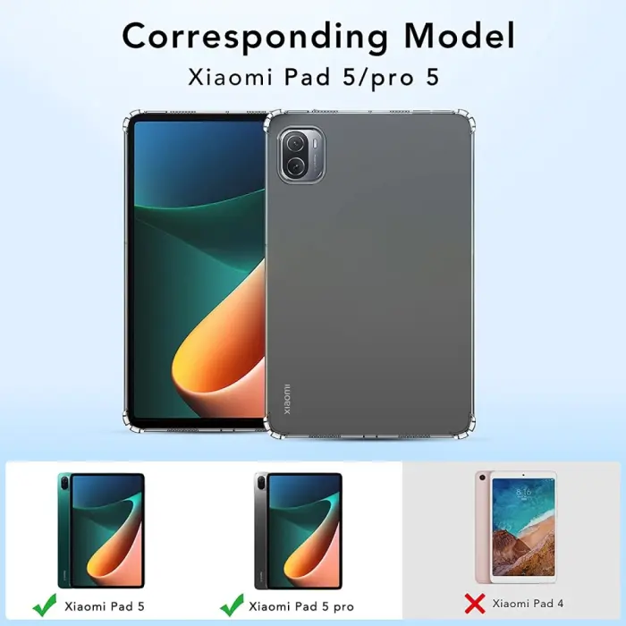 OEM - Shockproof TPU Skal till Xiaomi Pad 5 - Clear