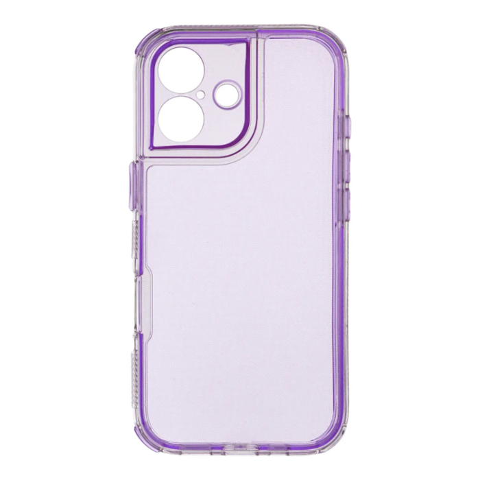 A-One Brand - iPhone 17 Mobilskal Matrix Clear - ljuslila