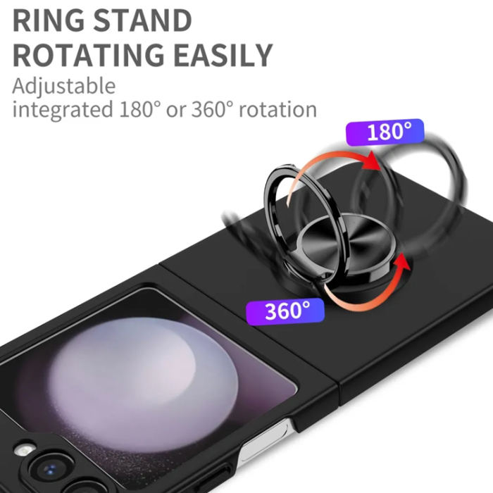 Taltech - Galaxy Z Flip 6 5G Mobilskal Ringhållare - Svart