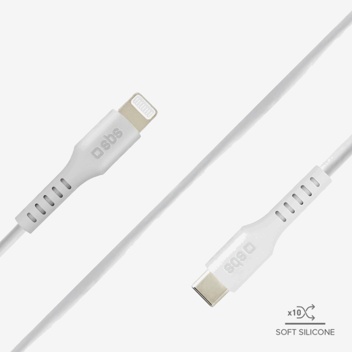 SBS - SBS USB-C - Lightning Kabel 1m MFi Certified - Vit