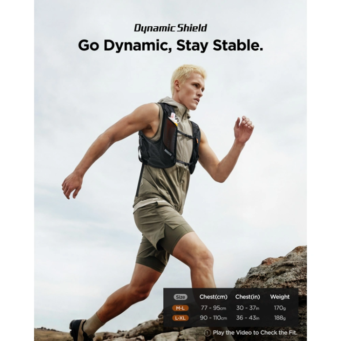 Spigen - Spigen Running Reflexväst För Active (M-L) Dynamic Shield - Svart