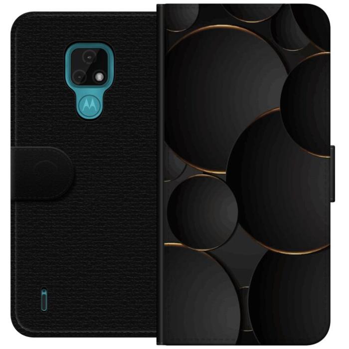 iSecrets - Plånboksfodral till Motorola Moto E7 med Lyxig Cirklar