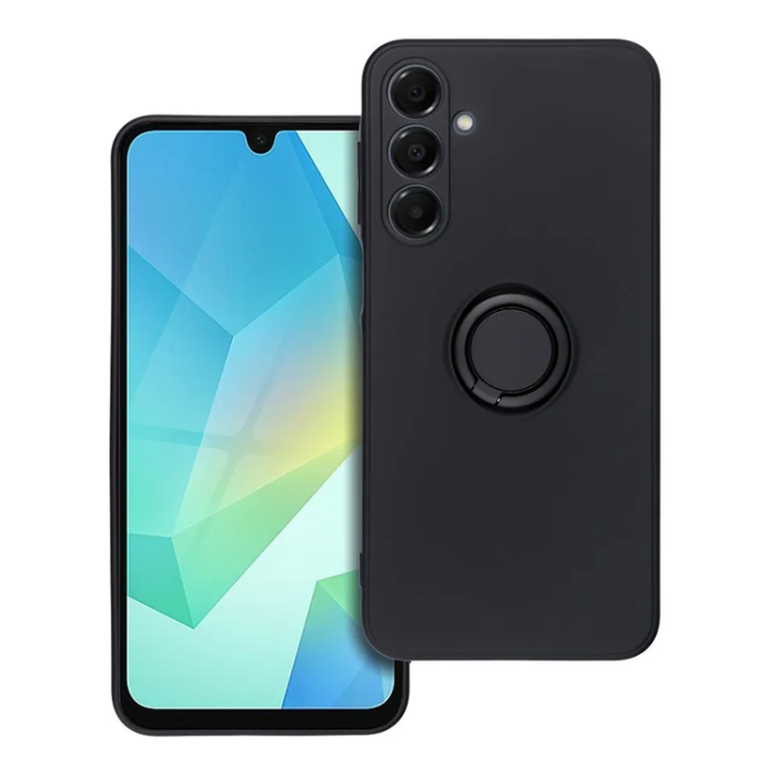 OEM - Galaxy A16 5G/4G Mobilskal Silikon Ring - Svart