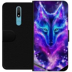 iSecrets - Plånboksfodral till Nokia 2.4 med Neon Varg