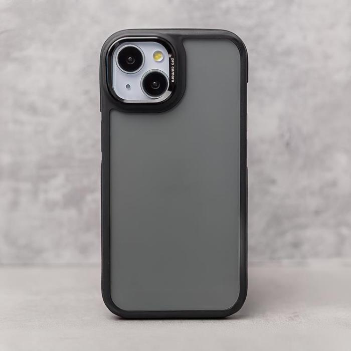 OEM - iPhone 12/12 Pro Mobilskal Crystal Black - Svart