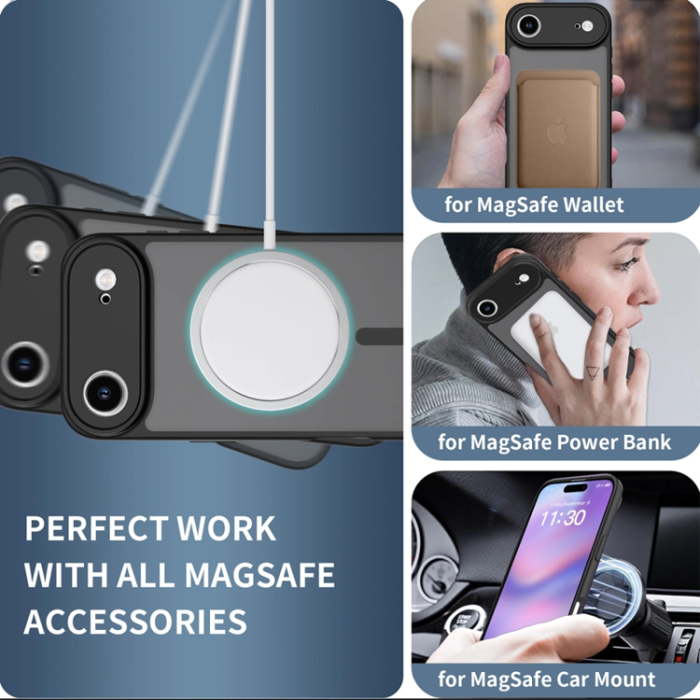 Tech-Protect - Tech-Protect iPhone 17 Air Mobilskal Magsafe Basic - Matte Svart
