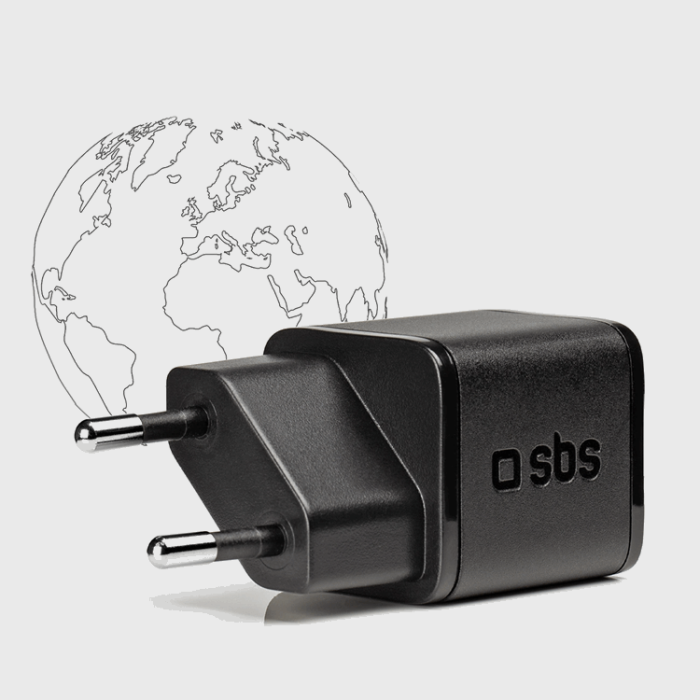 SBS - SBS Snabbladdare 20W GaN USB-C med Power Delivery - Svart