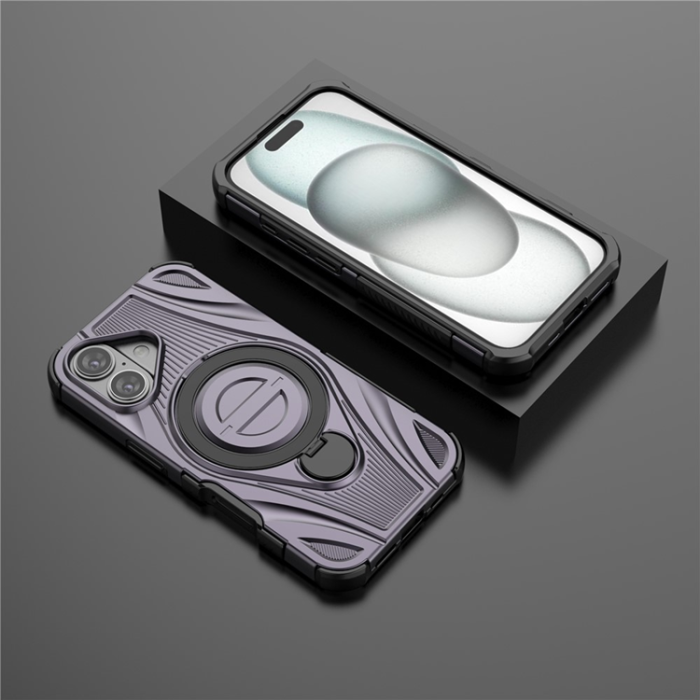 A-One Brand - iPhone 16 Mobilskal MagSafe Magnetic Kickstand - Lila