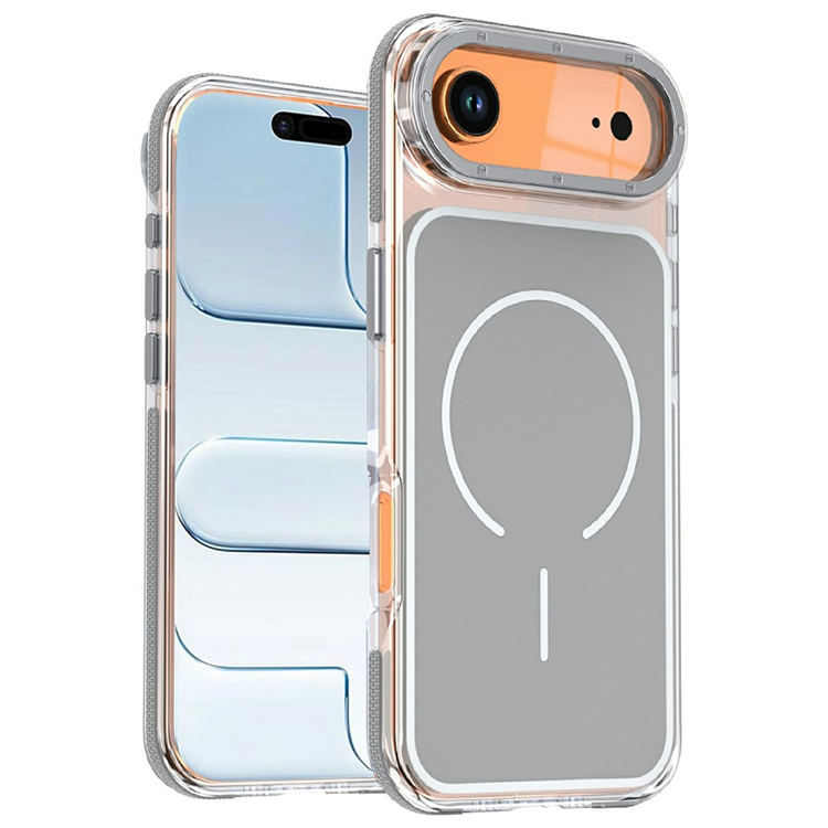 iPhone Air Mobilskal MagSafe Dual Färg Shockproof - Grå (Grå) | 2353 | AlltMobil