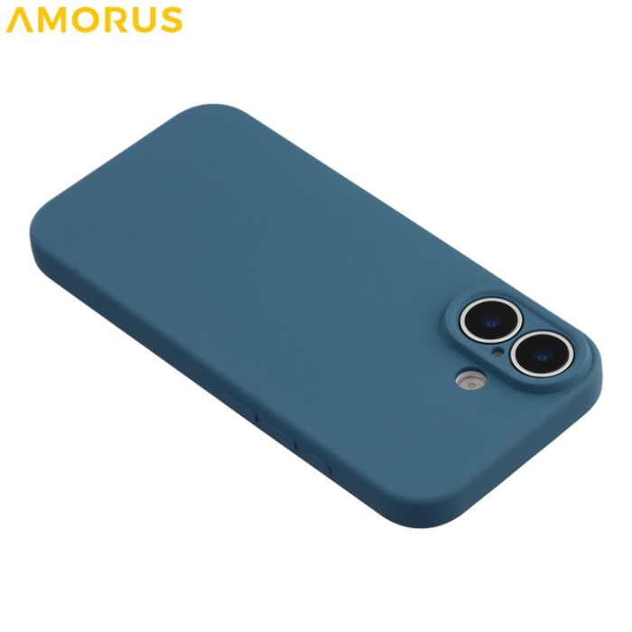 Amorus - AMORUS iPhone 17 Mobilskal Precise Cutouts TPU Fiber - Sapphire