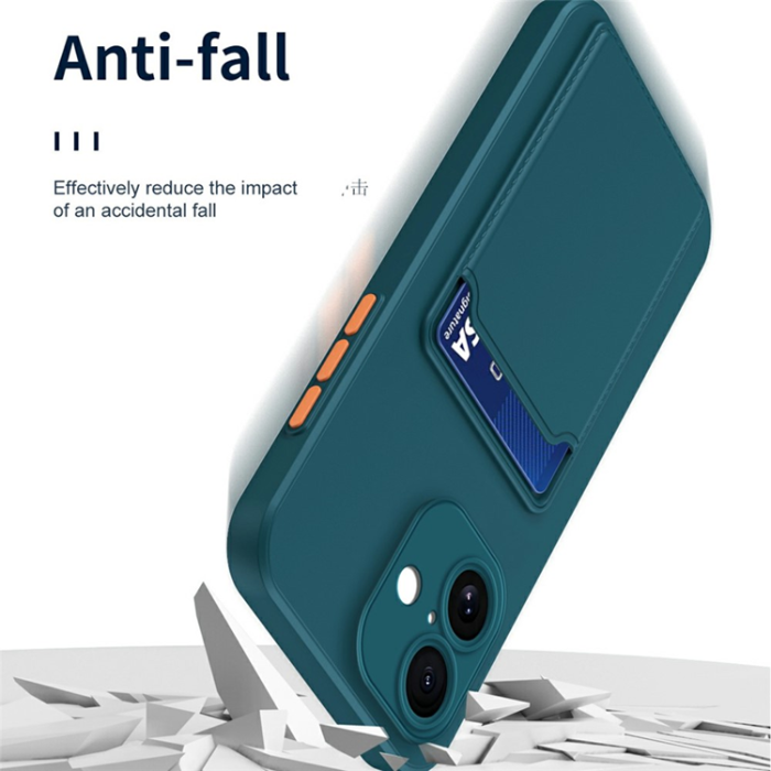 A-One Brand - iPhone 17 Mobilskal Korthållare TPU - Lila