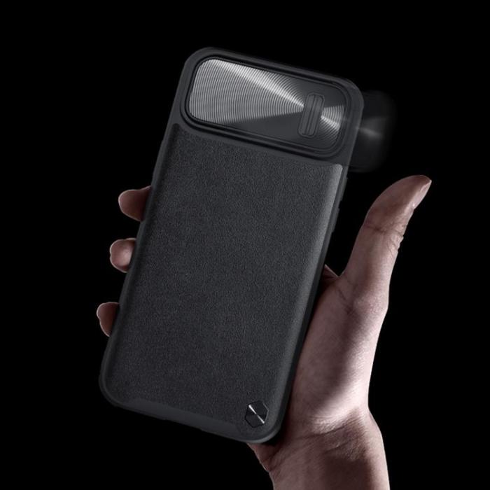 Nillkin - Nillkin iPhone 14 Plus Skal CamShield Läder S - Svart