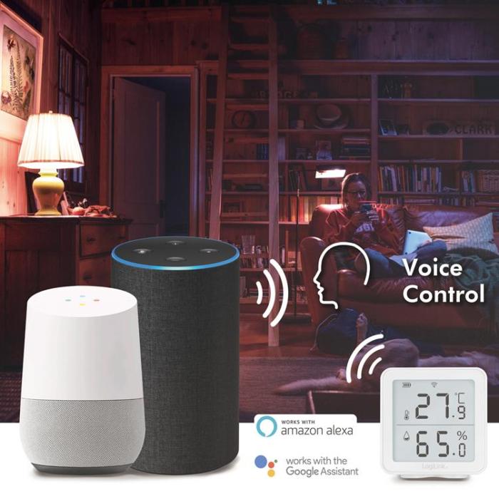 LogiLink - LOGILINK Smart Temp- & luftfuktighetssensor Wifi Tuya