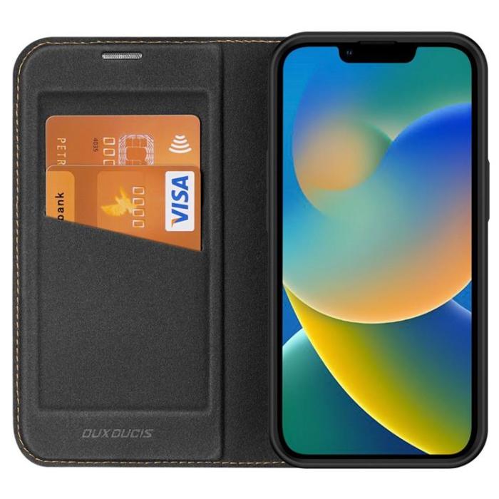 Dux Ducis - Dux Ducis iPhone 14 Plus Plånboksfodral Skin X2 - Svart