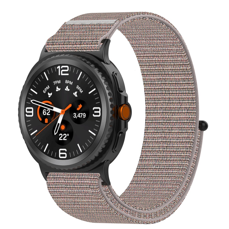 Galaxy Watch 8/8 Classic (40/44/46mm) Armband Magic Tape Nylon - Rosa | 5123 | AlltMobil