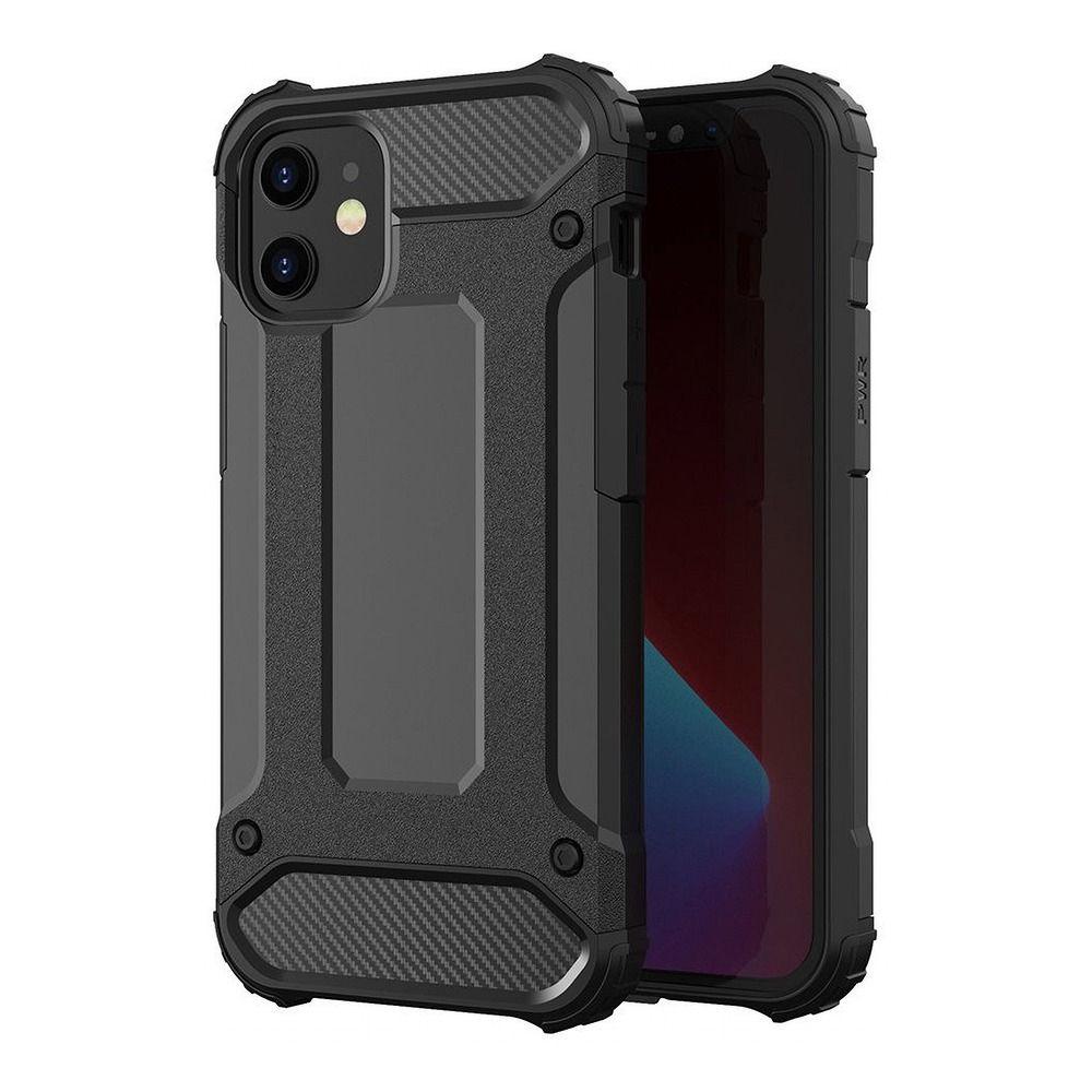 iPhone 12/12 Pro Skal Forcell Armor Hårdplast Svart | 2353 | AlltMobil