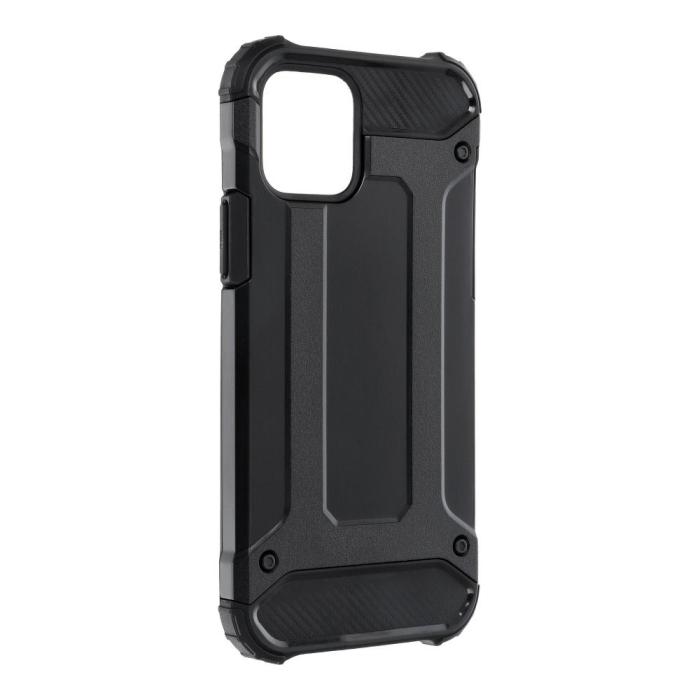 OEM - iPhone 12/12 Pro Skal Forcell Armor Hårdplast Svart