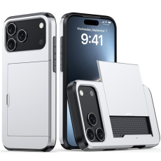 A-One Brand - iPhone 17 Pro Max Mobilskal korthållare - Silver