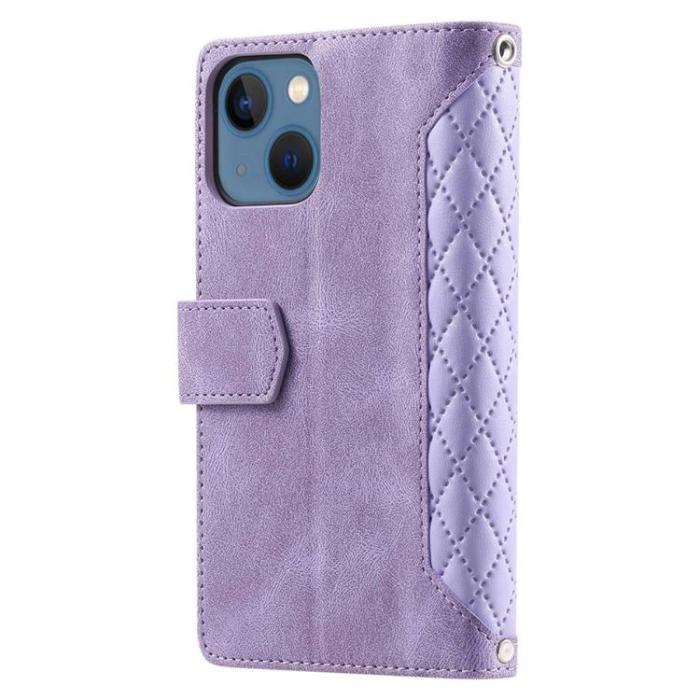 OEM - iPhone 14 Plus Plånboksfodral Rhombus - Lila