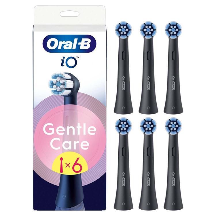 Oral B Borsthuvud iO Gentle Care 6st - Svart