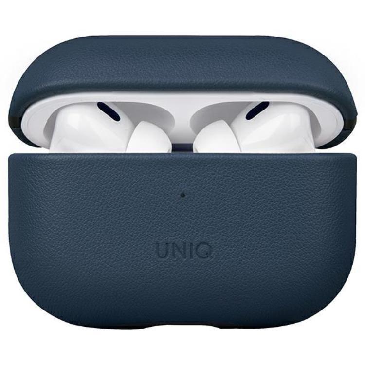 Uniq Airpods Pro 2 Skal Äkta Läder Terra - Space Blå | 2353 | AlltMobil