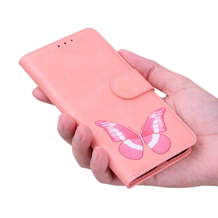 Taltech - iPhone 15 Pro Plånboksfodral Högkvalitativt - Rosa