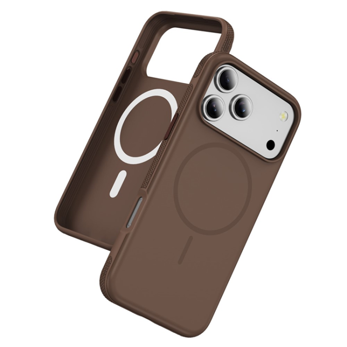 A-One Brand - iPhone 17 Pro Max Mobilskal MagSafe PC + TPU Shockproof - Kaffe