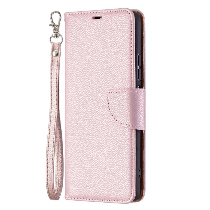 UTGATT1 - Litchi Plånboksfodral till Xiaomi Mi 11i / Poco F3 - Rose Gold