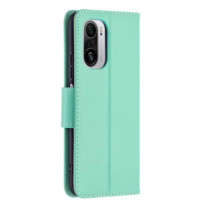 OEM - Litchi Plånboksfodral till Xiaomi Mi 11i / Poco F3 - Turkos