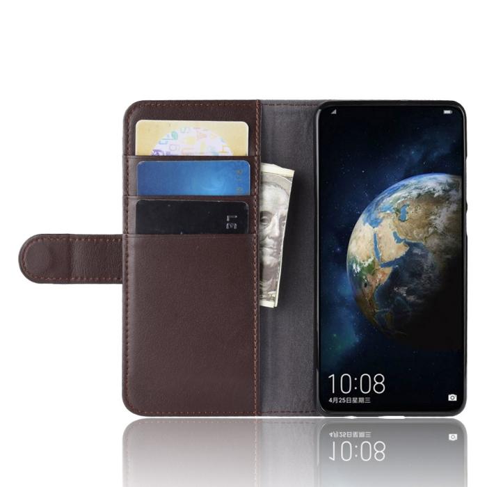 UTGATT1 - Genuine Split Plånboksfodral till Huawei P30 - Brun