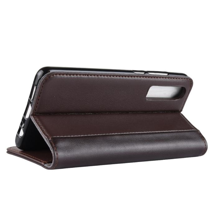 UTGATT1 - Genuine Split Plånboksfodral till Huawei P30 - Brun