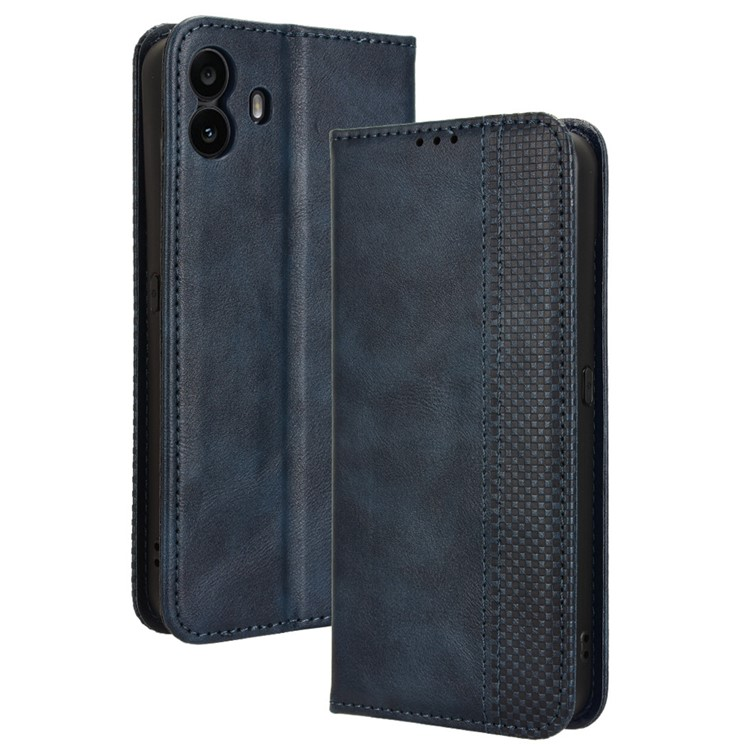 Nothing CMF Phone 1 Plånboksfodral Retro Kickstand - Blå | 2353 | AlltMobil