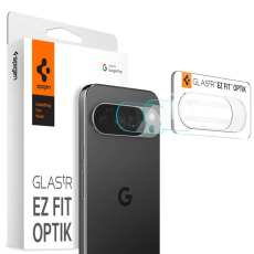 Spigen - [2-Pack] Spigen Google Pixel 10 Pro Härdat Glas Kameraskydd - Crystal Clear