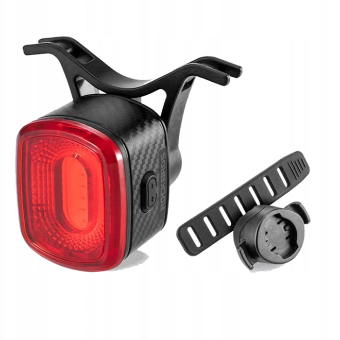 Rockbros - Rockbros Q2S LED USB-C cykelljus bak - Svart