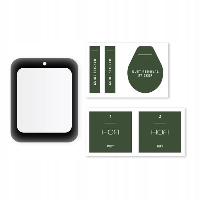 UTGATT1 - HOFI Hybrid Härdat Glas Xiaomi Mi Watch - Ljus Svart